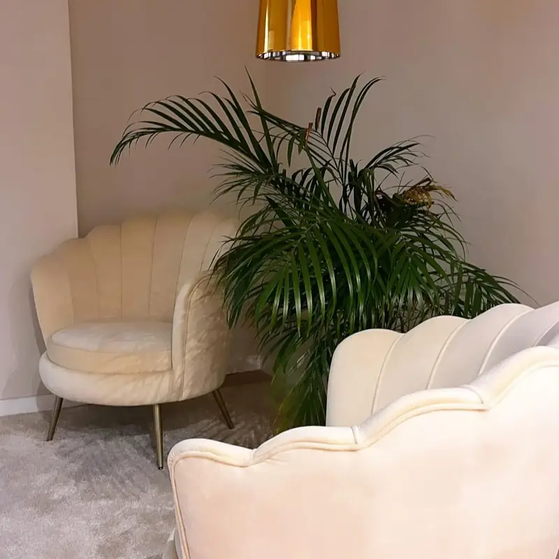 Sillones de terciopelo en Flow Studio 27